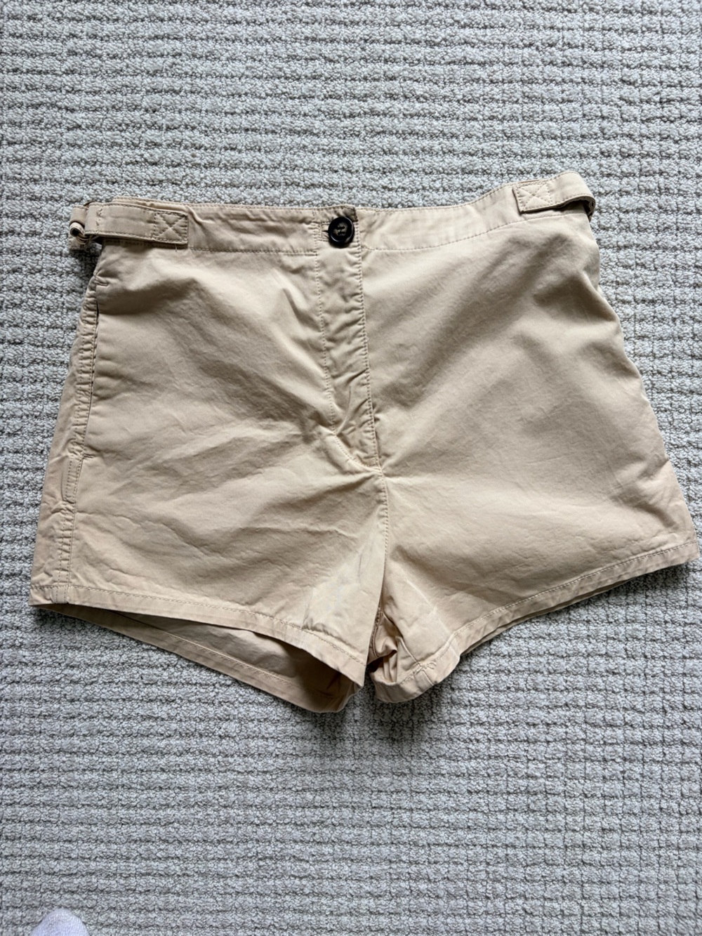 Zara Woman’s Flat Front Chino Shorts - Beige